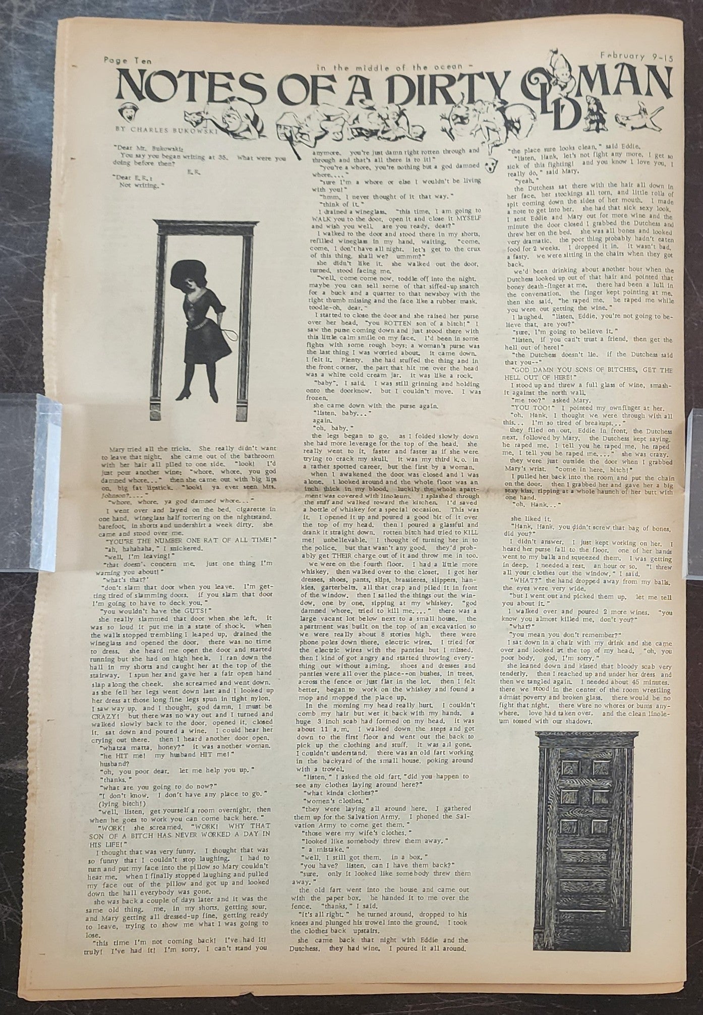 OPEN CITY No. 41, Feb. 9–15, 1968 — Bukowski Early Version of a Scene from Barfly, Jefferson Airplane, Cream, Mayor Yorty