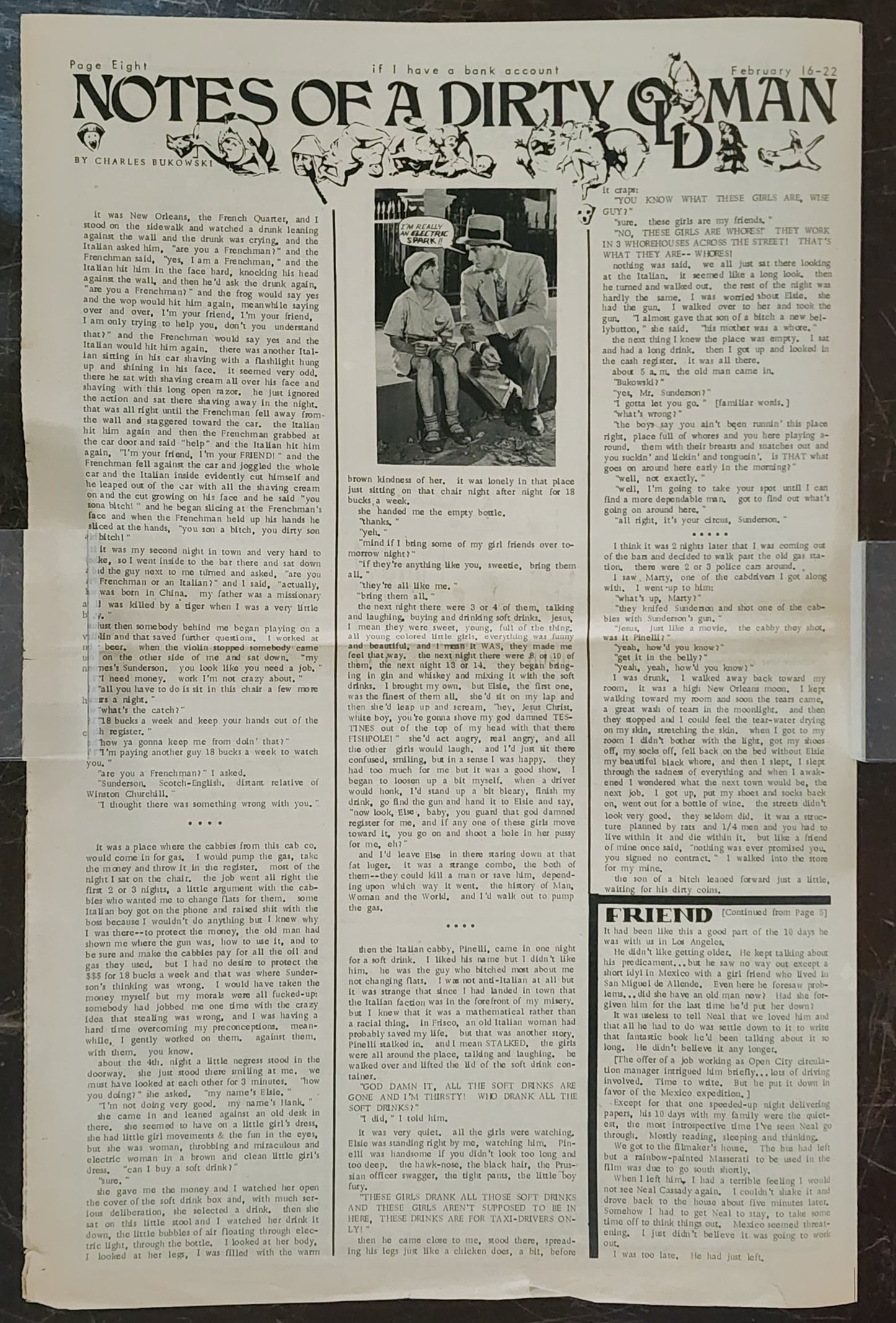 OPEN CITY No. 42, Feb. 16–22, 1968 — Bukowski Notes, Neal Cassady Obituary, Judy Collins, Venice Police Riots