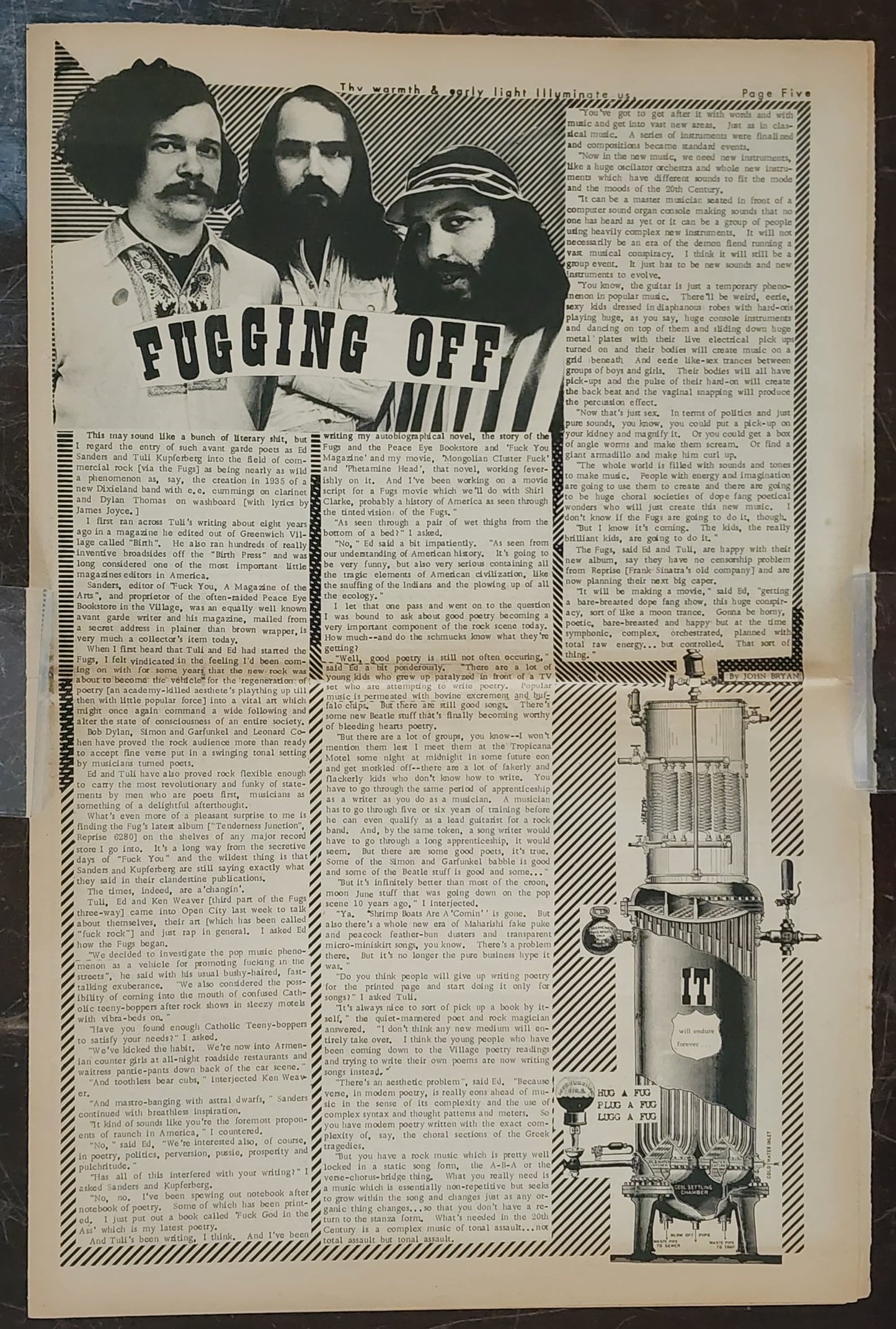 OPEN CITY No. 43, Feb. 23–29, 1968 — Bukowski Notes, The Fugs, LA Free Press