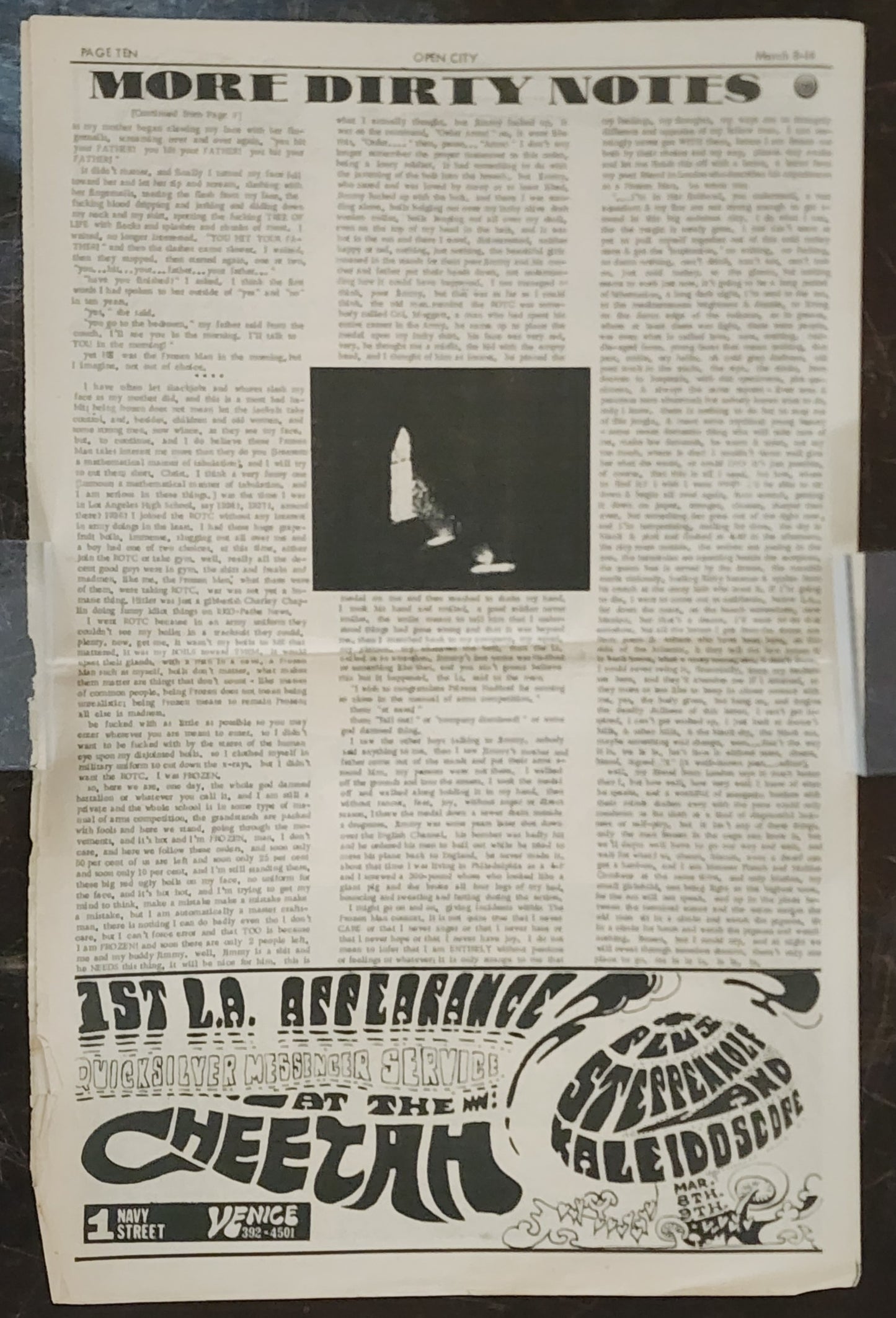 OPEN CITY No. 45, Mar. 8–14, 1968 — Bukowski on His Parents, Chicano Walkouts, Quicksilver Messenger Service, Steppenwolf