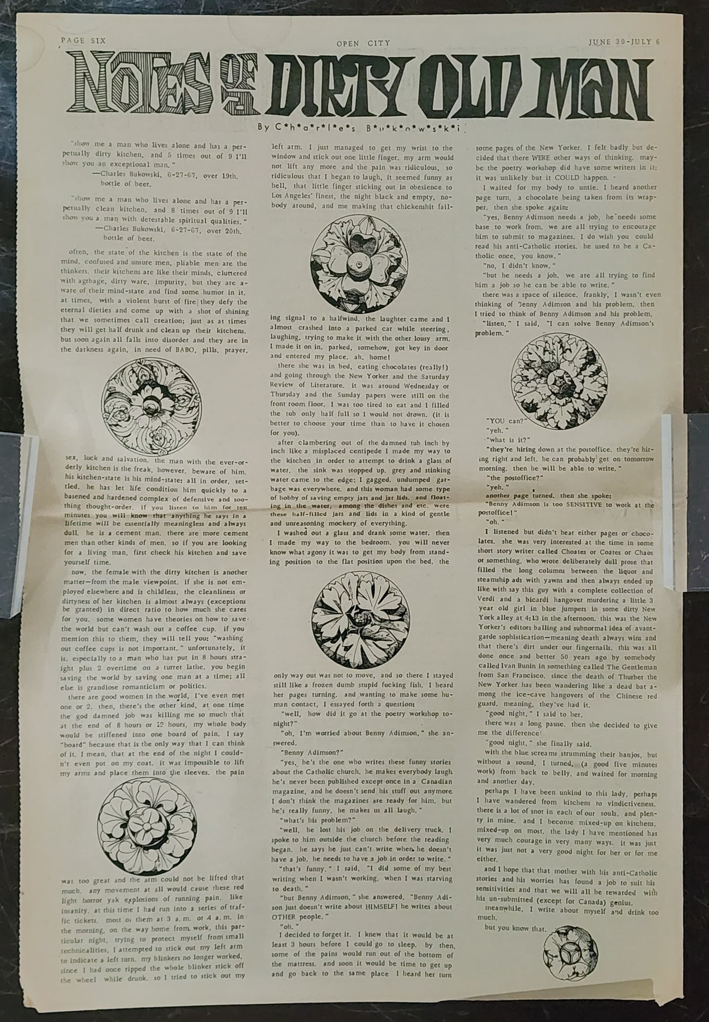 OPEN CITY No. 9, June 30–July 6, 1967 — Bukowski Notes, Buffy Sainte-Marie, Derek Taylor on Monterey Pop, Century City Riot
