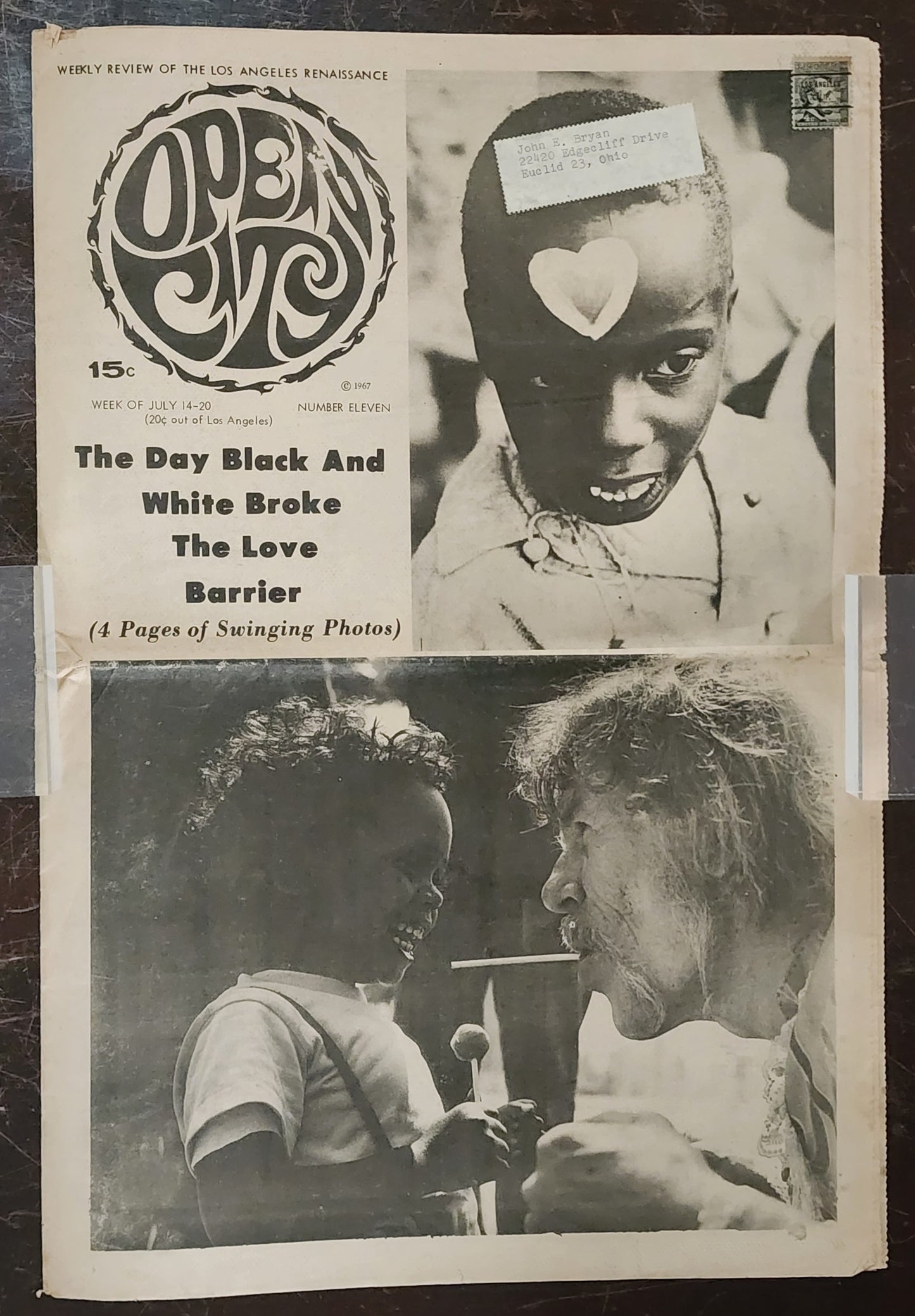 OPEN CITY No. 11, July 14–20, 1967 — Bukowski at University of Arizona, South LA Love-In