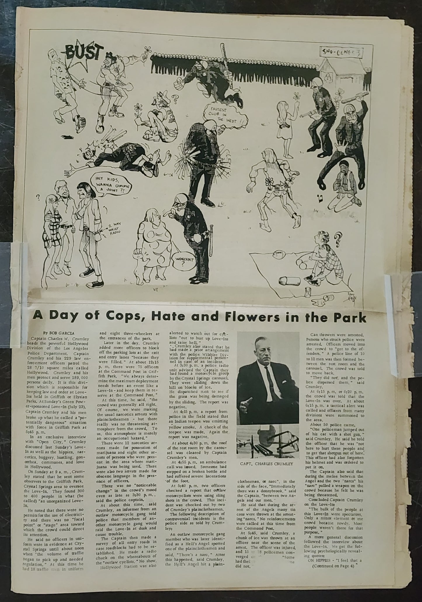 OPEN CITY No. 13, July 28–Aug. 3, 1967 — Bukowski Notes, Detroit Riots, Nina Simone, Simon & Garfunkel, Paul Butterfield Blues Band
