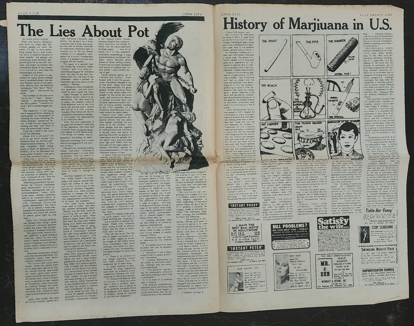 OPEN CITY No. 20, Sept. 14–20, 1967 — Bukowski on the Pot Scene, George Harrison Interviewed by Derek Taylor, Steven Richmond