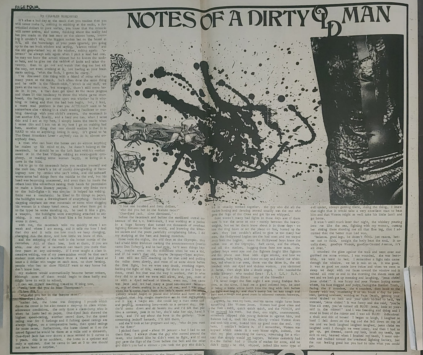 OPEN CITY No. 64, Aug. 9–15, 1968 — Bukowski at the Races and the Olympic Auditorium, Eldridge Cleaver, Dick Gregory, Newport Pop Festival, Jim Morrison