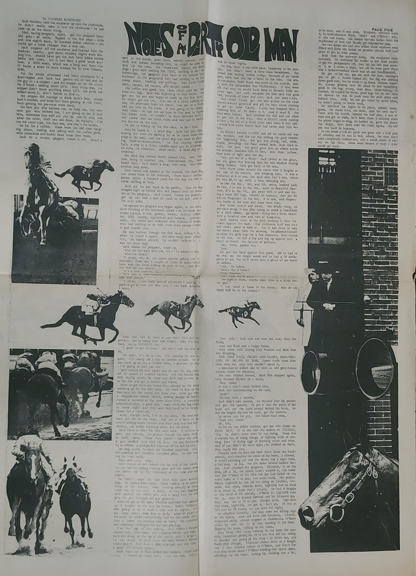OPEN CITY No. 82, Dec. 13–19, 1968 — Bukowski at the Races, Poets Fight Back Benefit, Ad for The Doors at the LA Forum, Mothers of Invention, Creedence Clearwater Revival