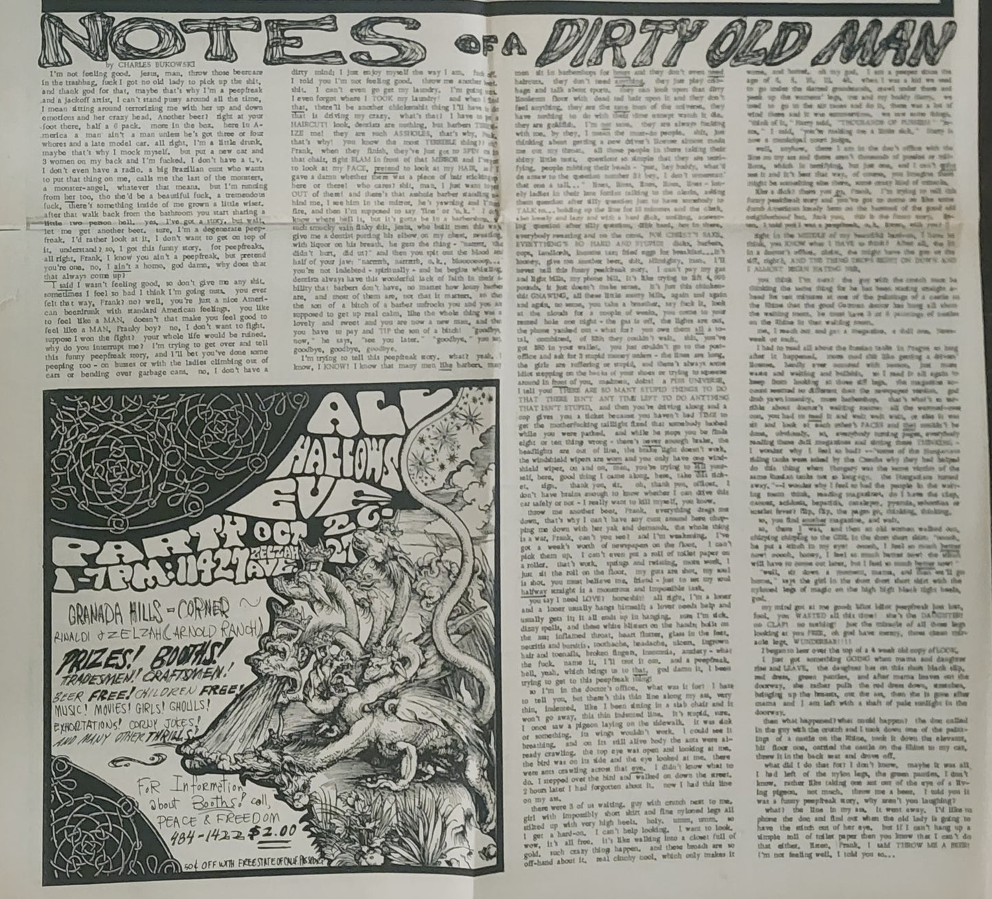 OPEN CITY No. 75, Oct. 25–31, 1968 — Bukowski Notes, How to Blow Up a CIA Office, L.A. Rightist Bombings, Small Faces, John Mayall and Eric Clapton