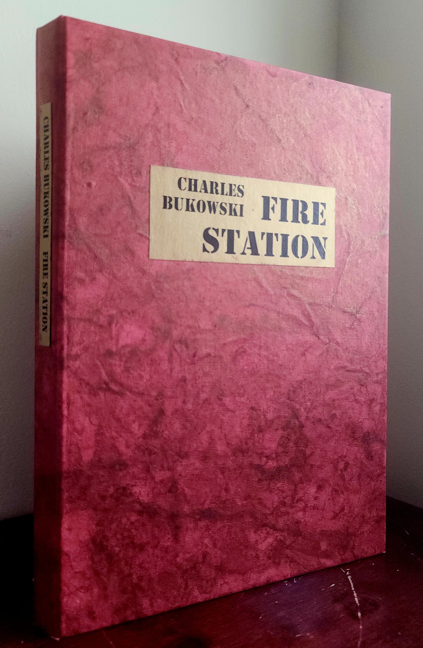 Fire Station – Signed First Edition by Charles Bukowski w/ Custom Clamshell Box