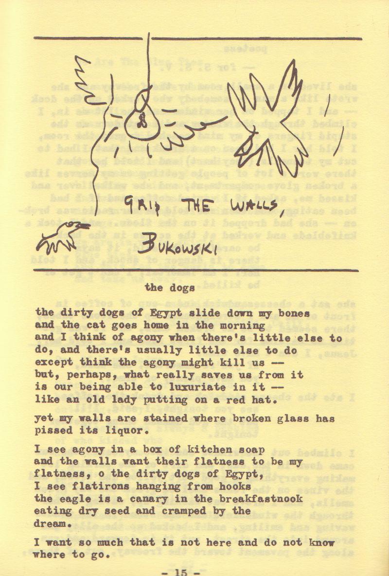 Wormwood Review 16 -- Signed by Charles Bukowski (1964)