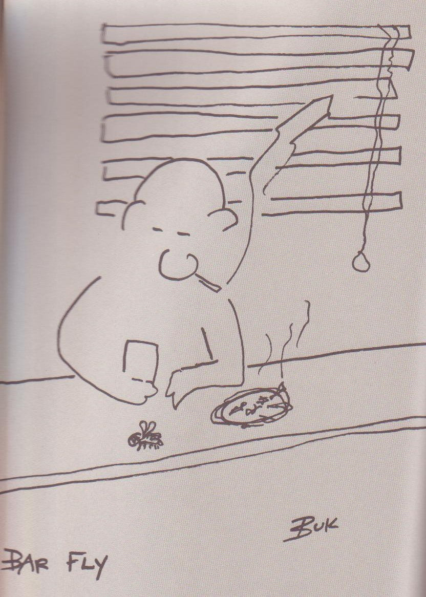 Original Barfly Screenplay from Paget Press -- 20 Charles Bukowski Drawings (1984)