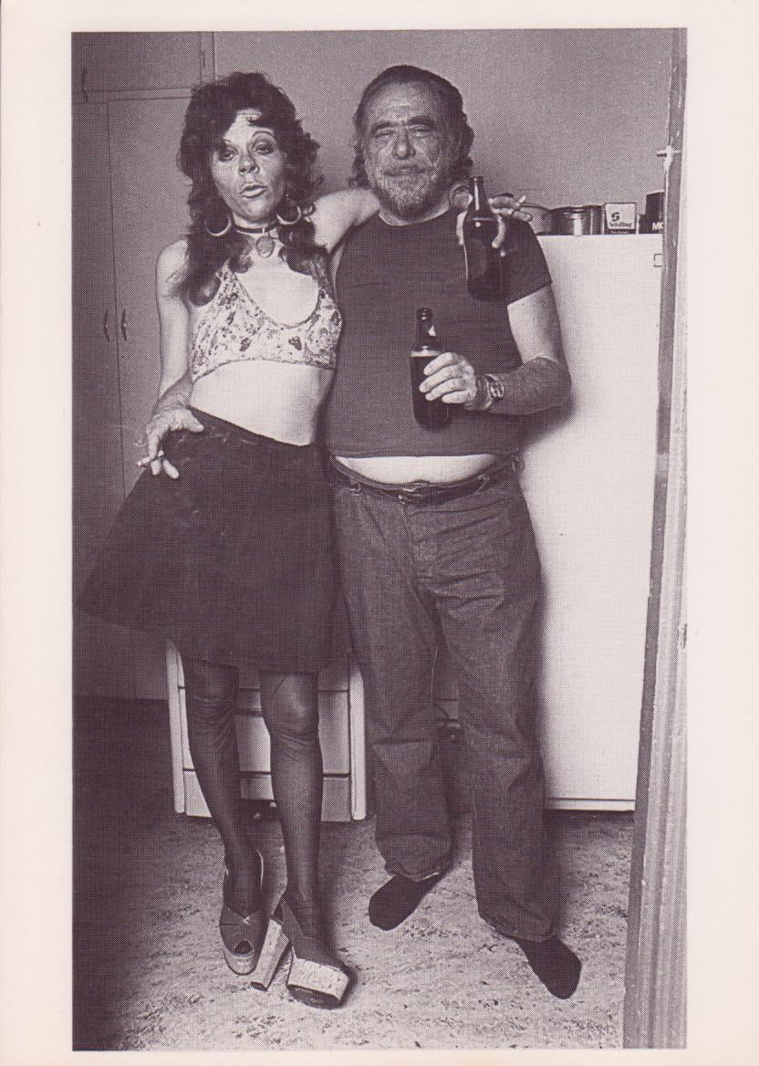 Bukowski 5 Postcards (First Edition): Charles Bukowski Drawing and Photos