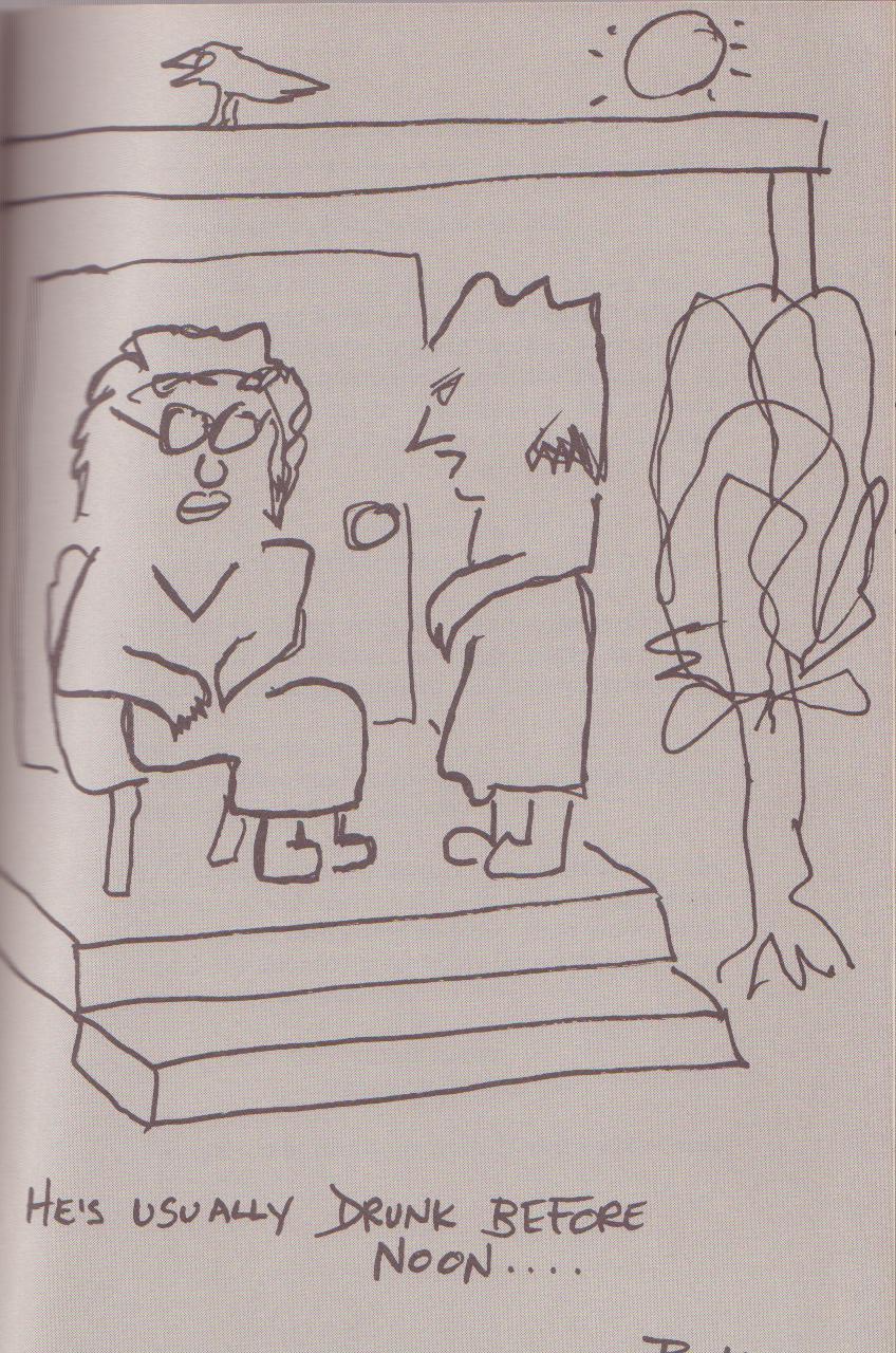 Original Barfly Screenplay from Paget Press -- 20 Charles Bukowski Drawings (1984)