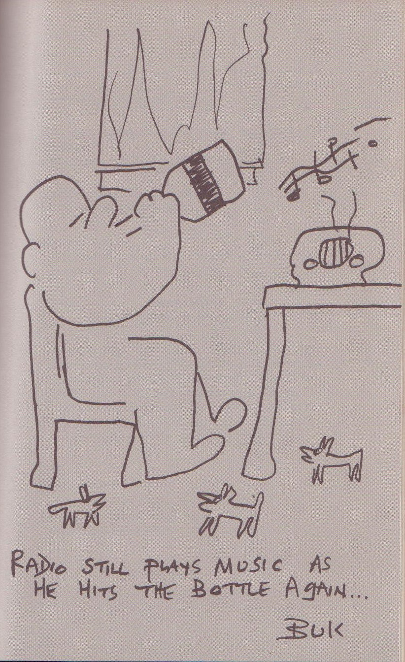 Original Barfly Screenplay from Paget Press -- 20 Charles Bukowski Drawings (1984)