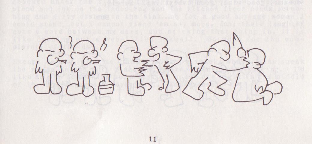 All’s Normal Here: Signed with Drawing by Charles Bukowski (#17/27)