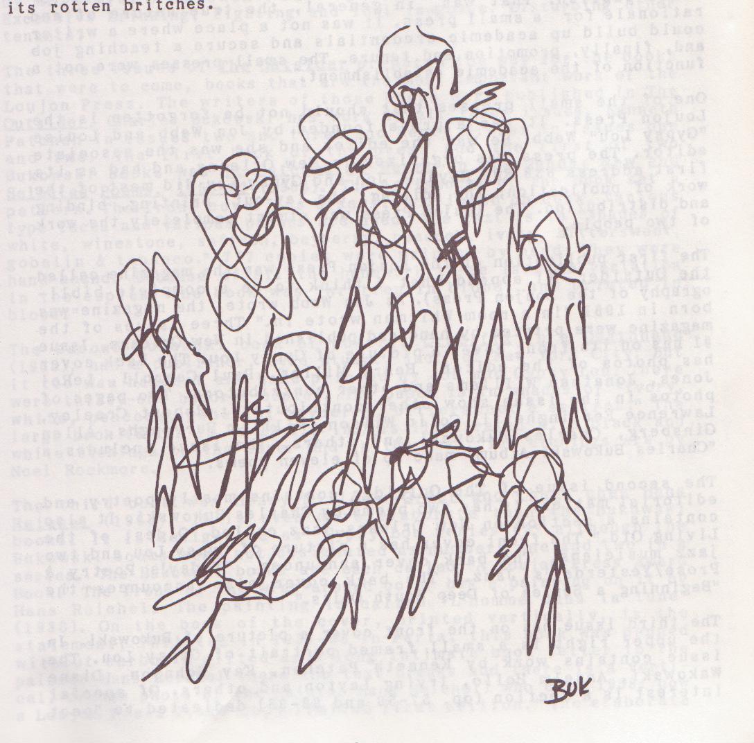 All’s Normal Here: Signed with Drawing by Charles Bukowski (#17/27)