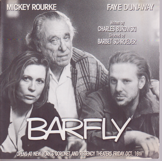 Official Barfly Promo Booklet with Charles Bukowski Interview (1987)