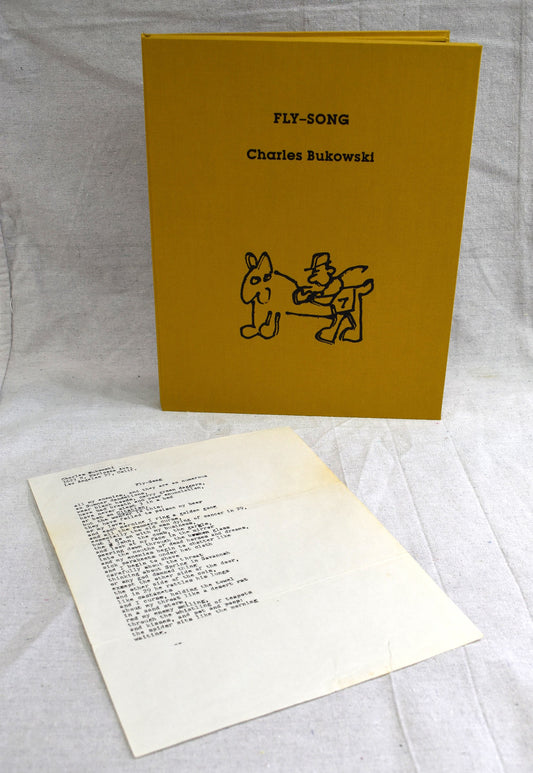 Early Original Typescript: Fly-Song by Charles Bukowski