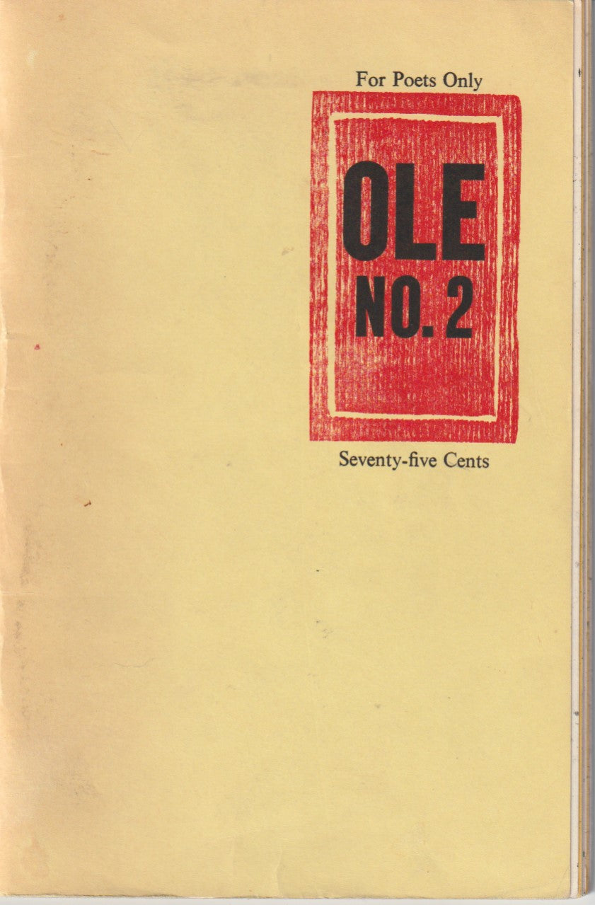 OLE No. 2 -- Early Classic Essay on Poetics by Charles Bukowski (1965)