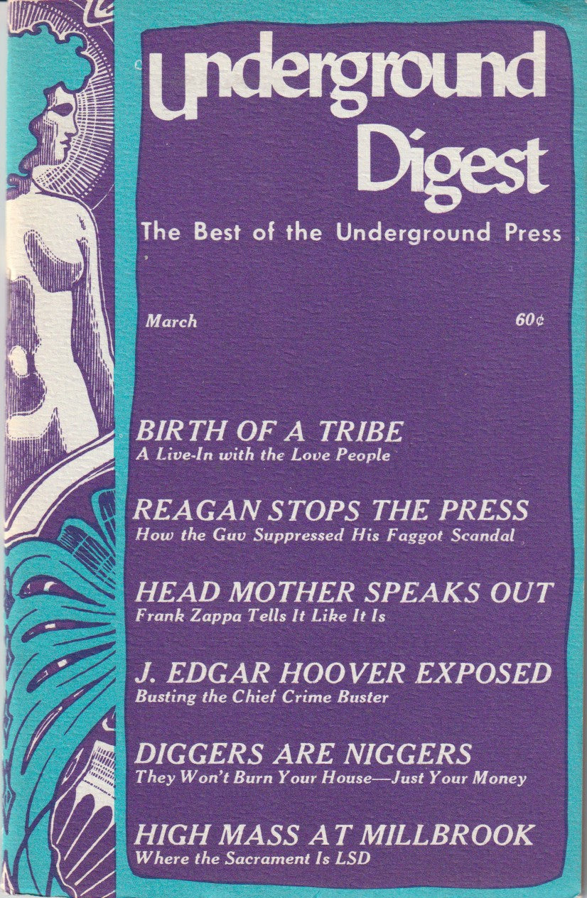Underground Digest Vol. 1, No. 2 -- Notes of a Dirty Old Man Column by Charles Bukowski (1967)