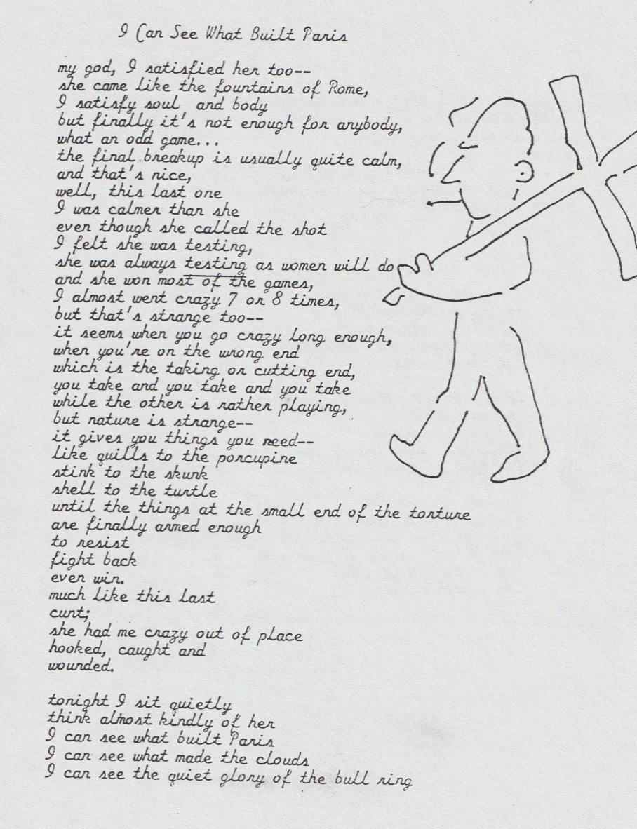 Me and Your Sometimes Love Poems (1994): Signed by Linda King w/ Charles Bukowski