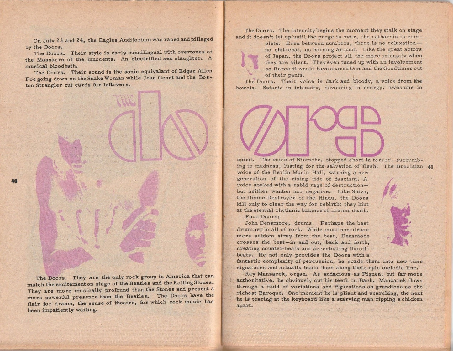 Underground Digest Vol. 1, No. 2 -- Notes of a Dirty Old Man Column by Charles Bukowski (1967)