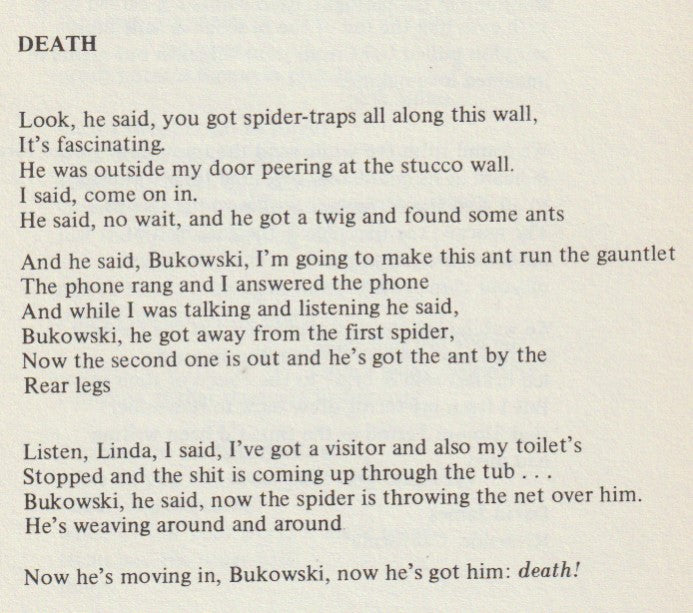 The Sunset Palm Hotel 7 -- One Uncollected Poem by Charles Bukowski (1970)