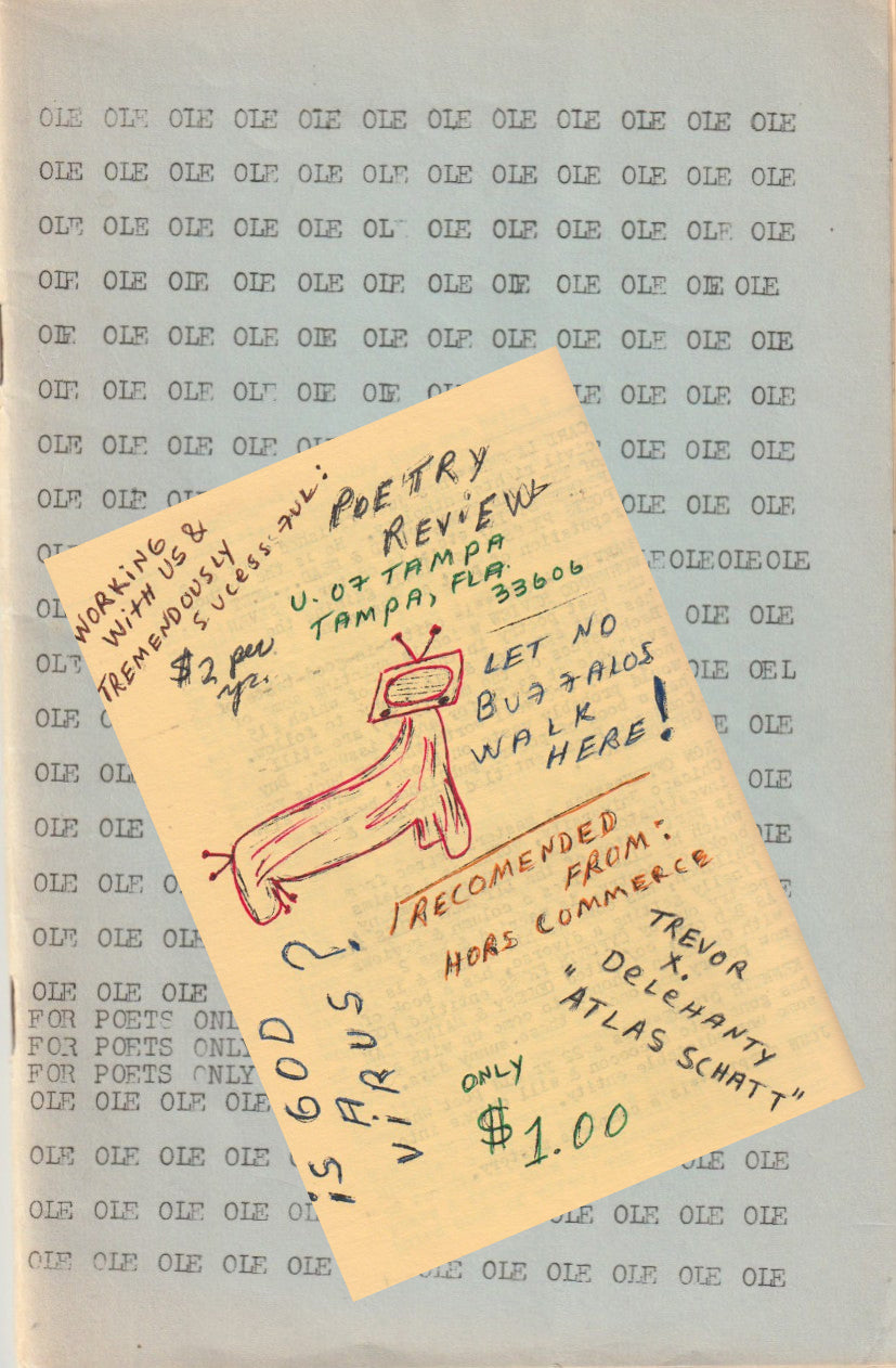 OLE 1 -- Hand-Colored Page: One Uncollected, Two First Appearance Poems By Charles Bukowski (1964)