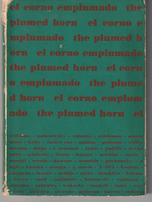 el corno emplumado No.7 -- One Uncollected, Two First Appearance Poems by Charles Bukowski (1963)