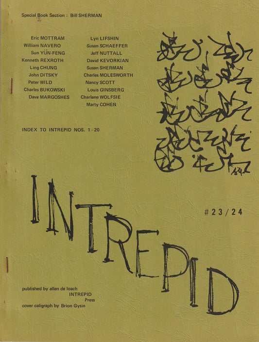 Intrepid 23,24 -- One Uncollected Charles Bukowski Poem (1972)