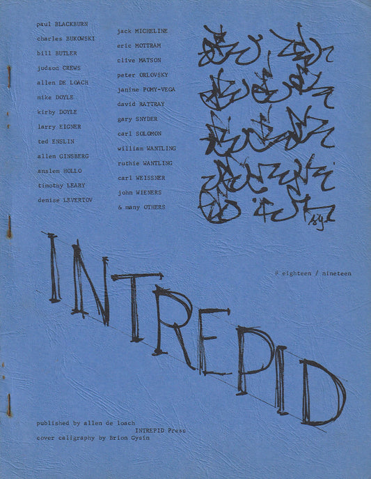 Intrepid 18/19 -- Two Uncollected Charles Bukowski Poems (1971)