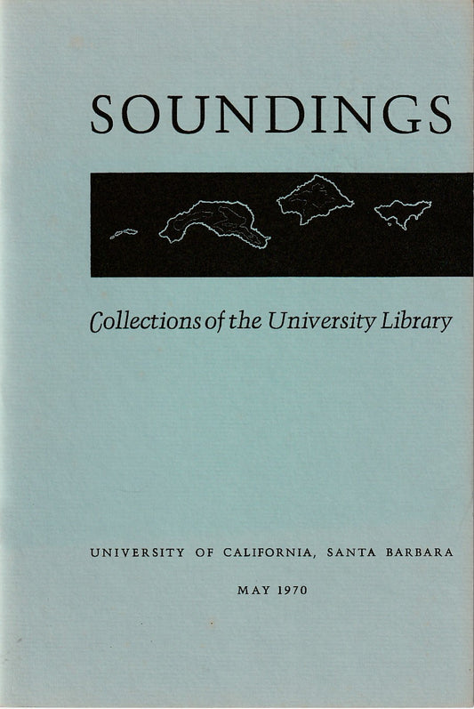 Soundings May 1970: Charles Bukowski Essay, Poems and Drawings (1970)