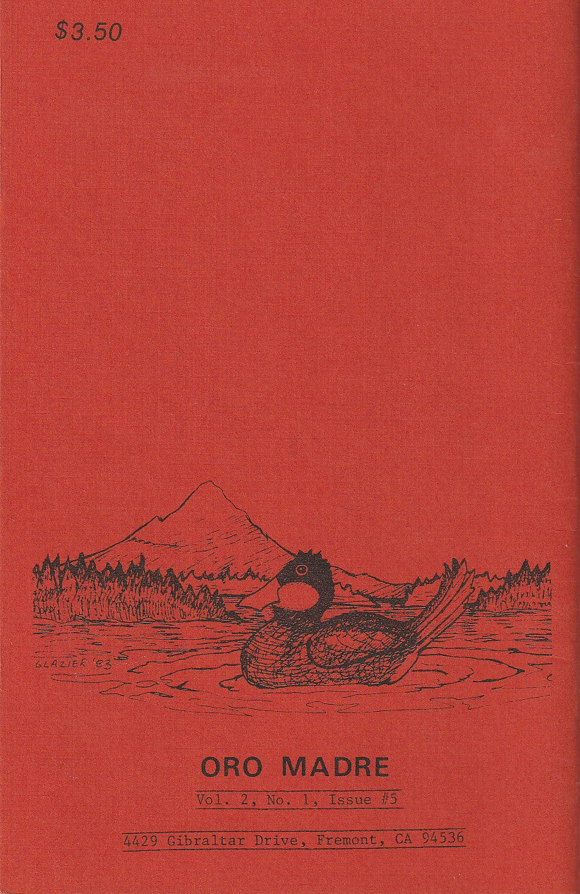 Oro Madre Vol. 2 -- One Drawing, Two First Appearance Poems Charles Bukowski Poems (1983)