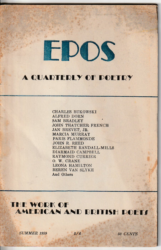 EPOS Vol. 10, No. 4 -- First Appearance of Soiree (1959)
