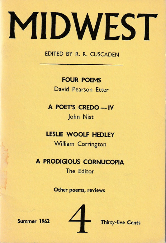 Midwest No. 4 -- One Uncollected Charles Bukowski Poem (1962)