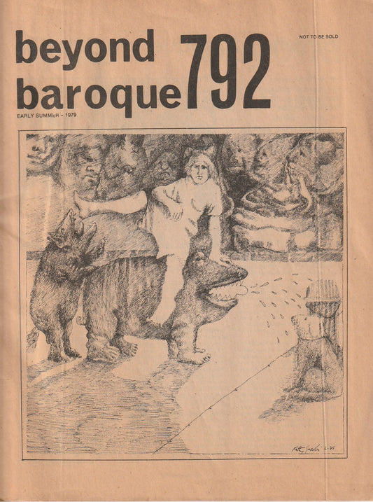 Beyond Baroque Vol. 10, No. 2 -- One Uncollected, One First Appearance Poem by Charles Bukowski (1979)