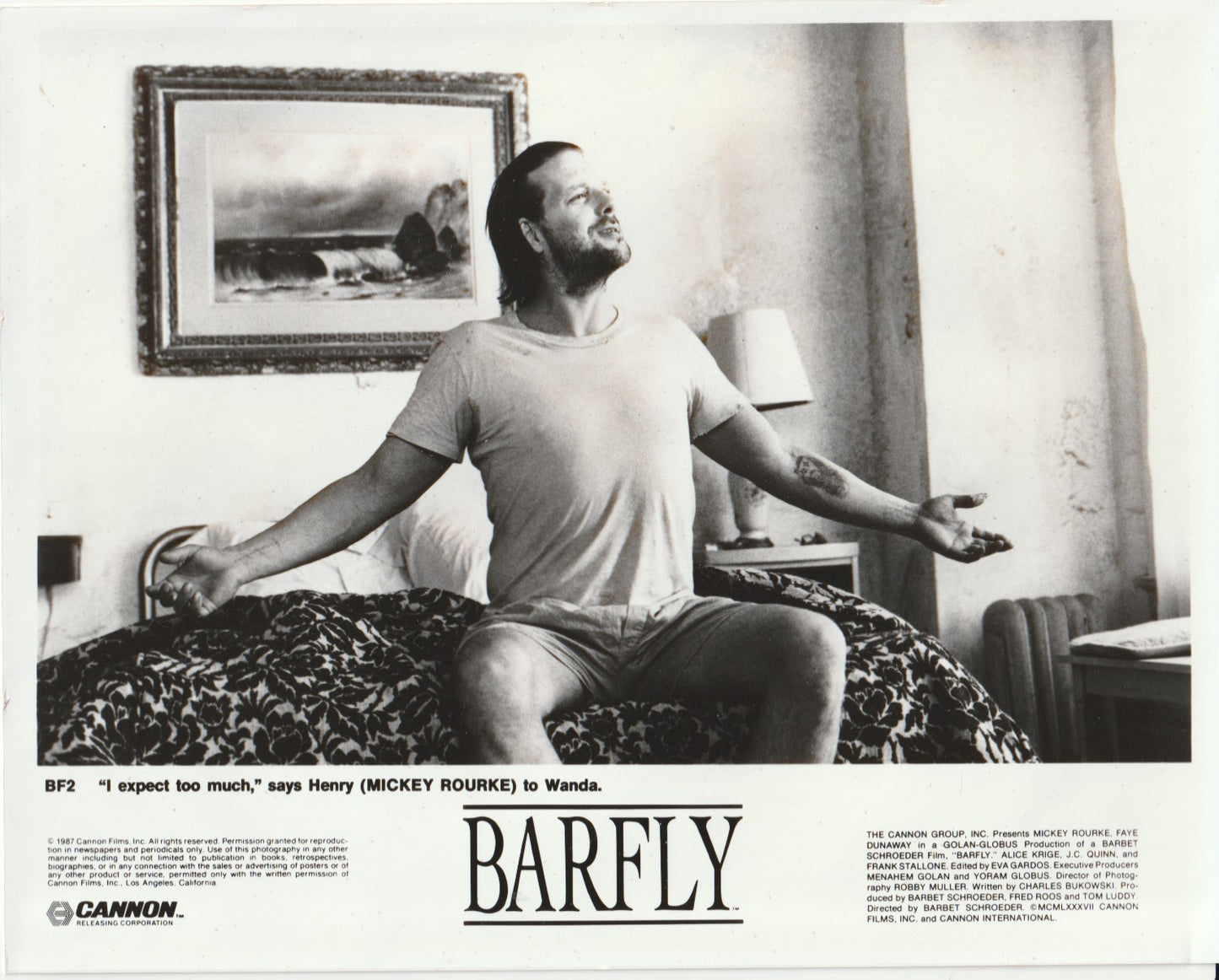 Official Barfly Promotional Photograph: I Expect Too Much