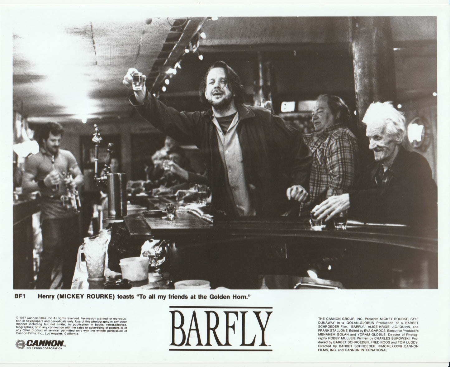 Official Barfly Promotional Photograph: To All My Friends