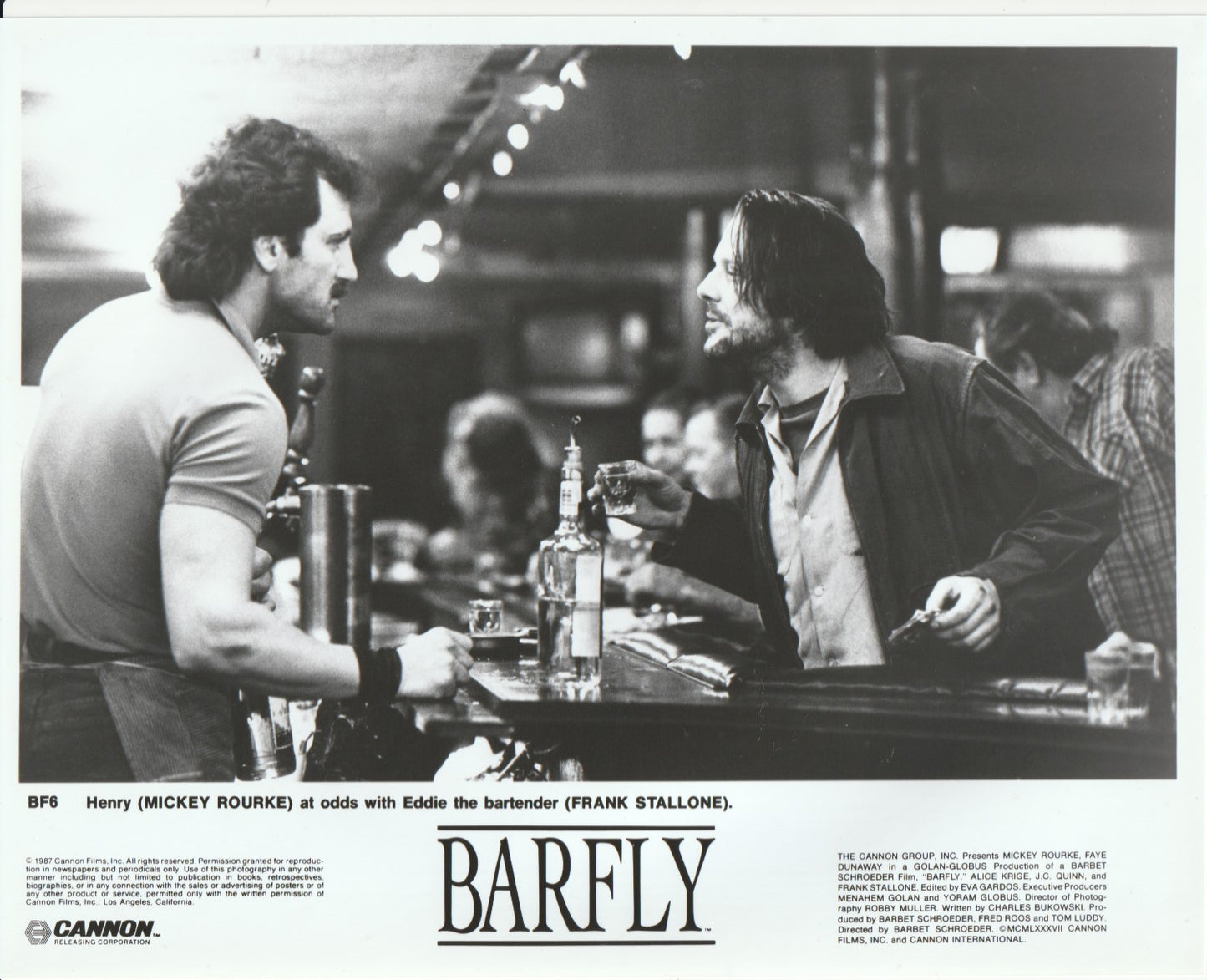 Official Barfly Promotional Photograph: Henry and Eddie