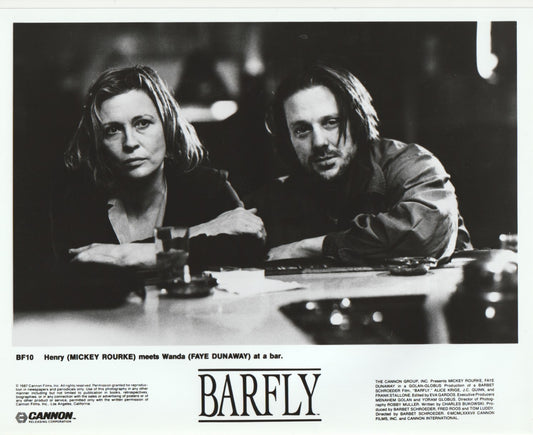 Official Barfly Promotional Photograph: Henry and Wanda Meet