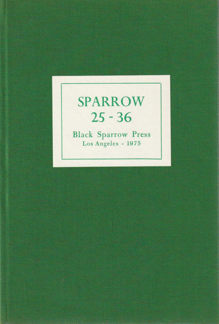 Sparrow: Four Hardcover Anthologies: (1973-1978)