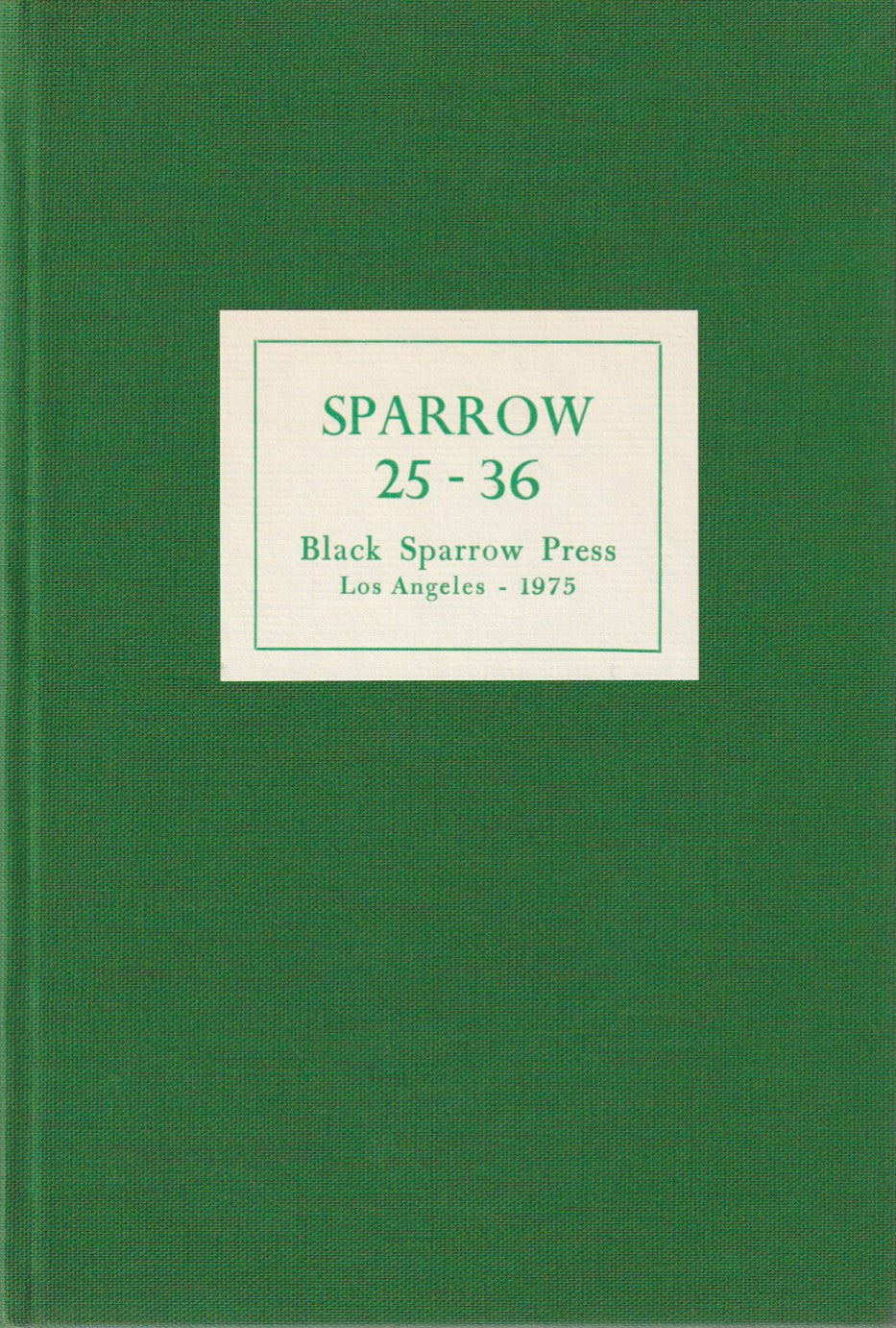 Sparrow 25 – 36 (Hardcover)