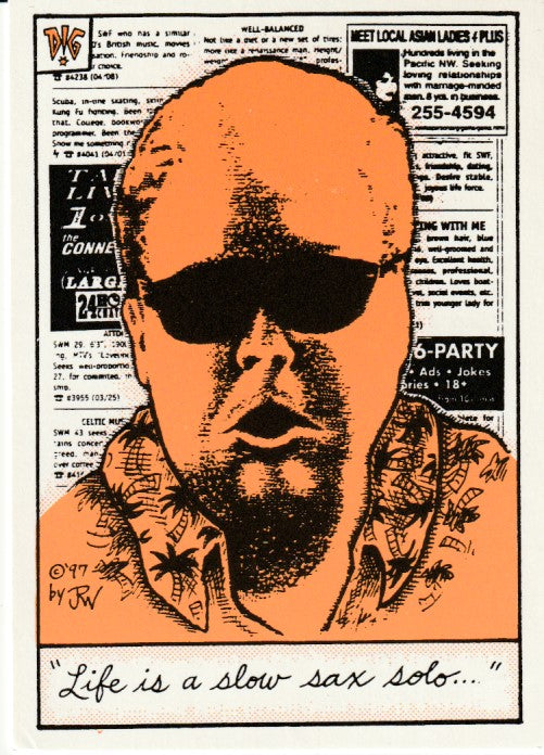 Charles Bukowski Trading Card with Additional Cult Superstars