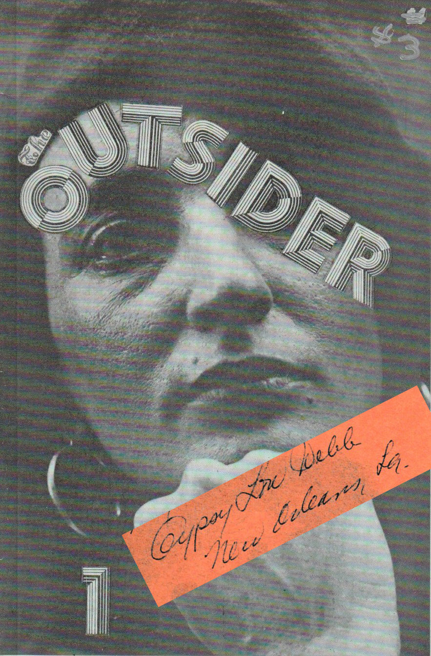 Charles Bukowski and LouJon Press — First Books, The Outsider