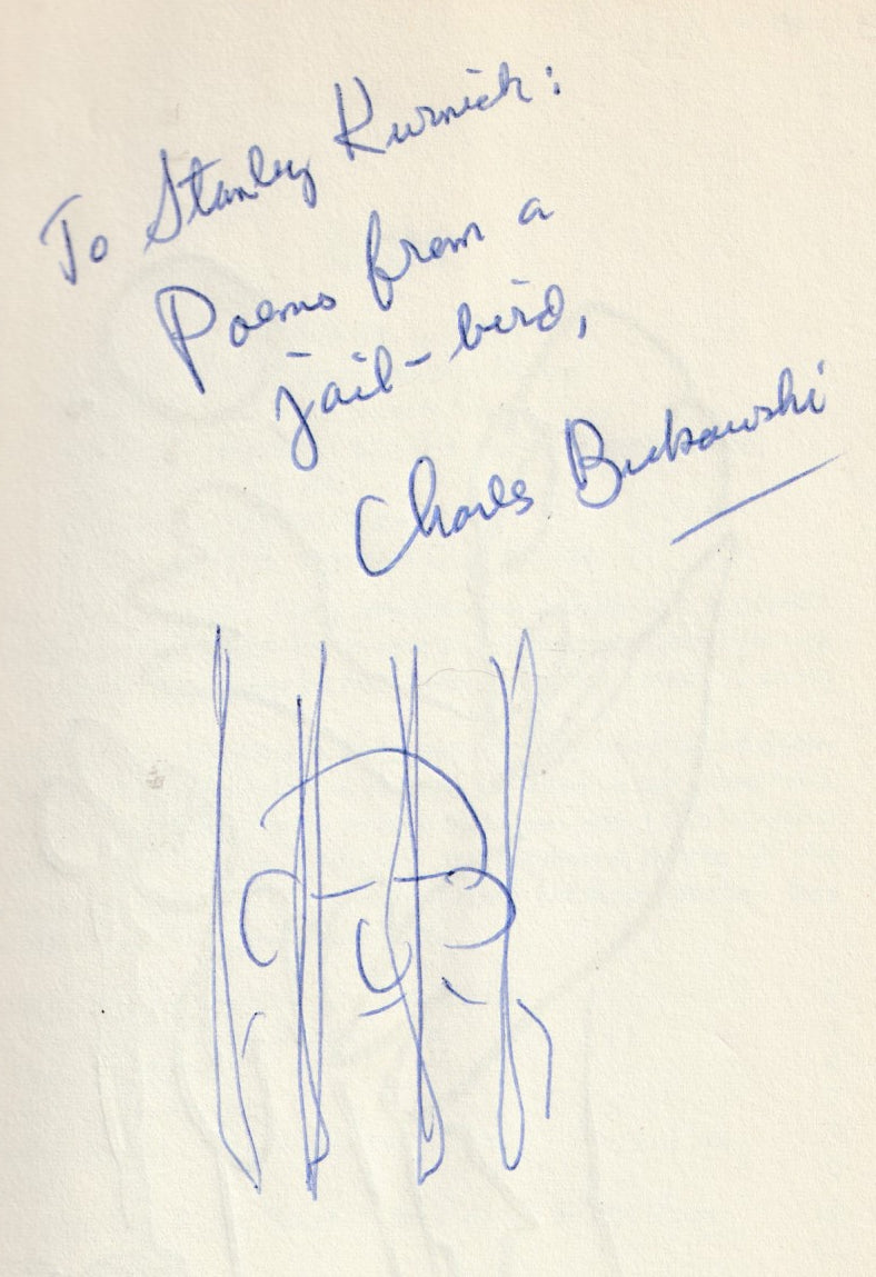 Inscribed with Original Drawing by Charles Bukowski: Poems and Drawings (1962)