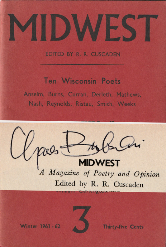 Midwest 3 Signed by Charles Bukowski