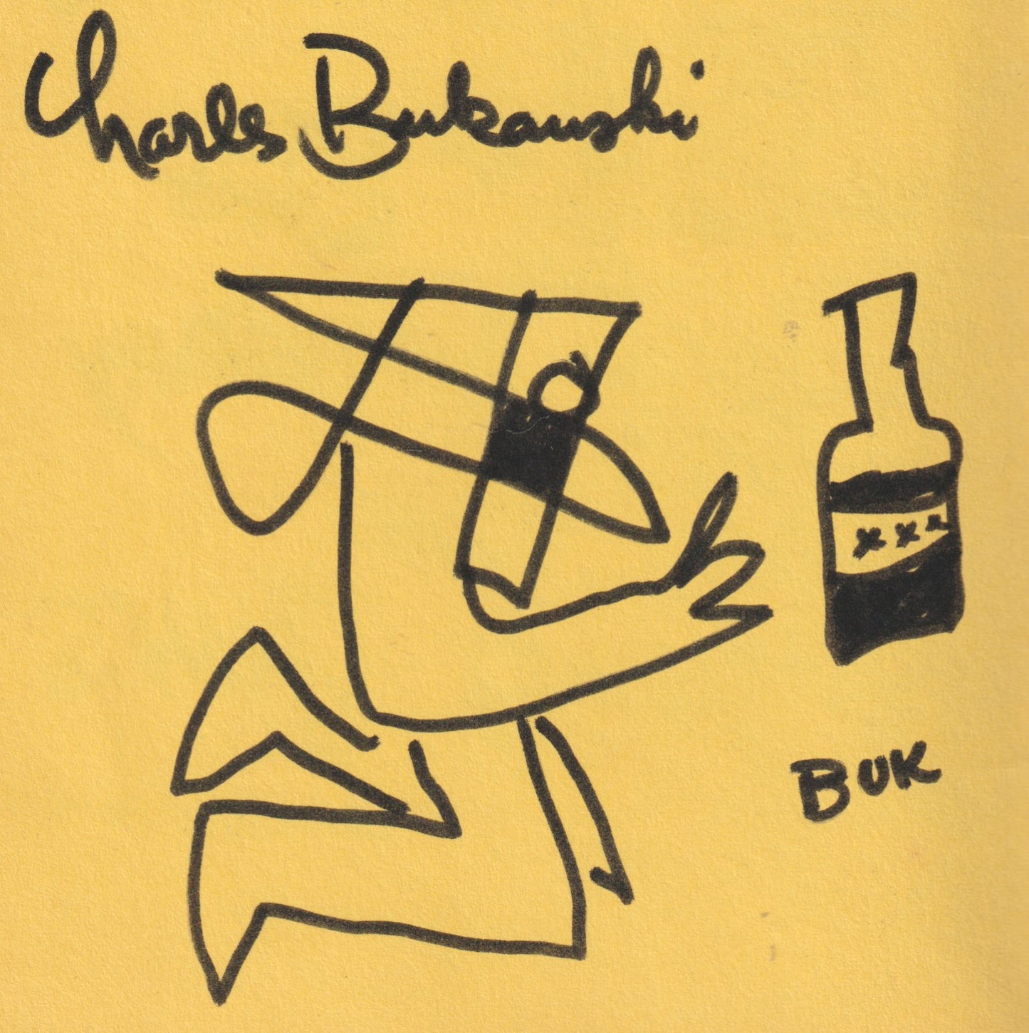 Signed with Signed Drawing by Charles Bukowski (#13): Laugh Literary And Man The Humping Guns No. 1, Charles Bukowski as Publisher, Poet and Editor