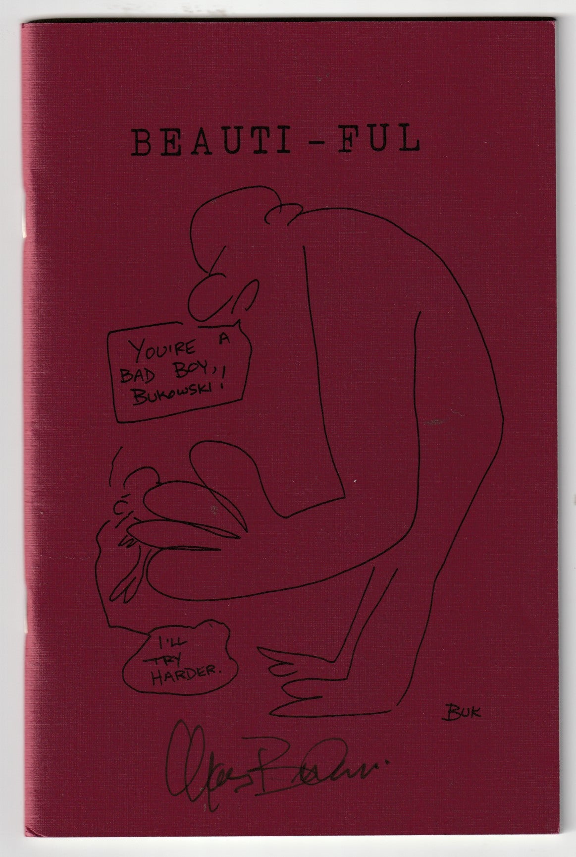 BEAUTI-FUL, Wormwood Review 110-111: Deluxe Edition Signed by Bukowski (#21/75)