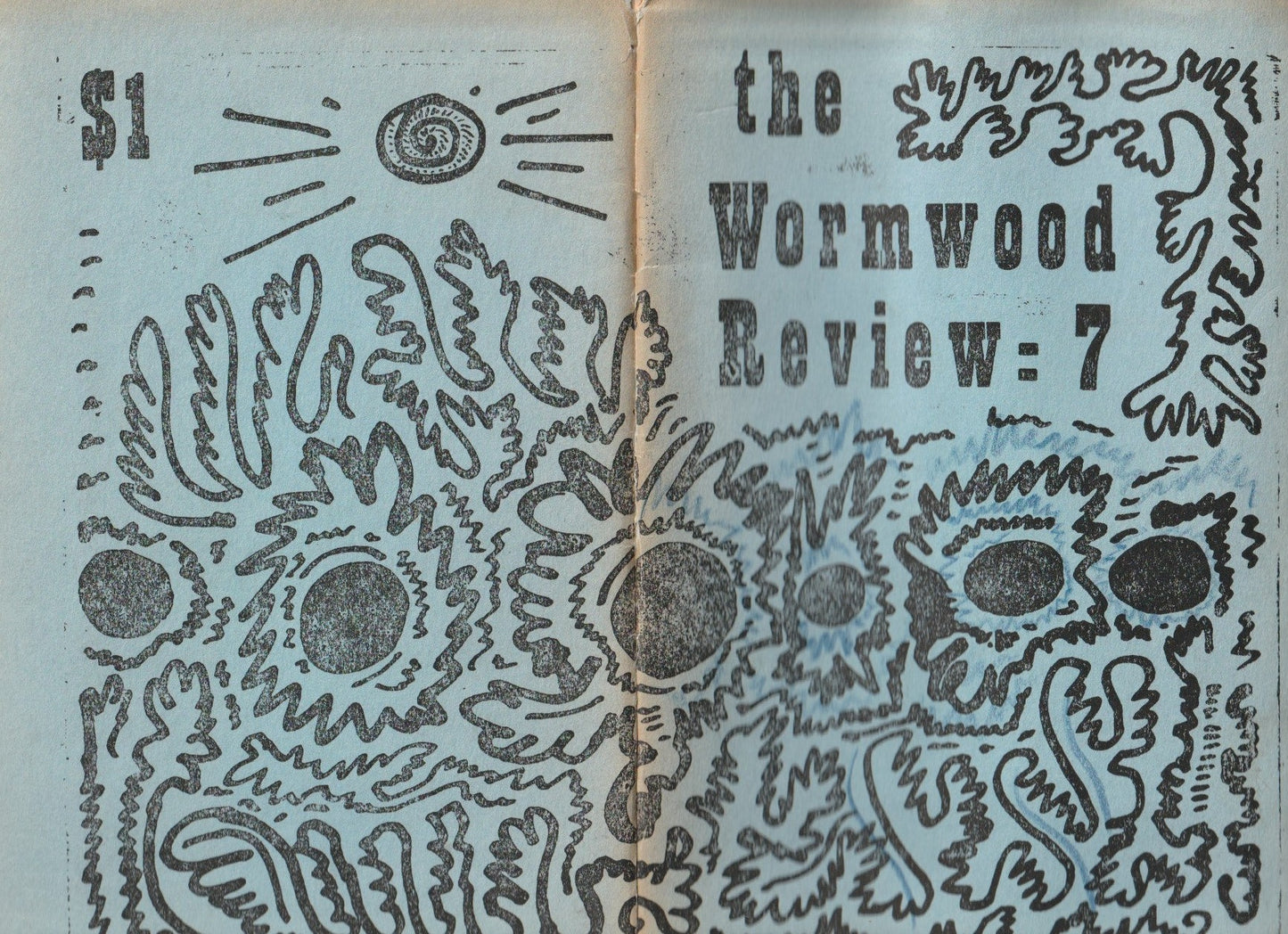 Wormwood Review 7 #238/700 -- Blue Variant with French Flaps¸ Charles Bukowski’s First Appearance (1962)