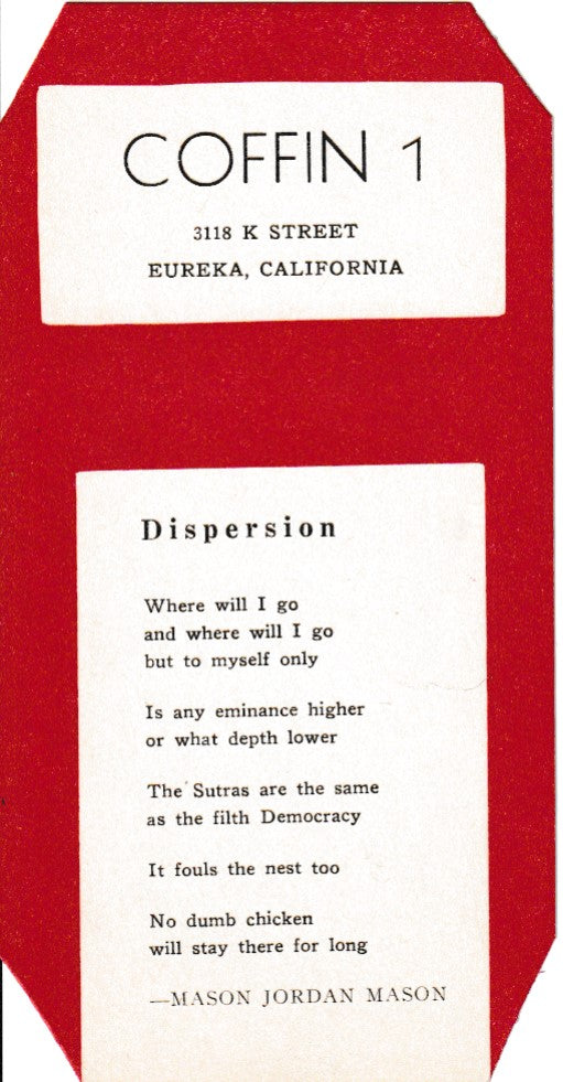 Coffin 1 – Signed Letter and Portfilio Featuring Charles Bukowski’s First Standalone Work