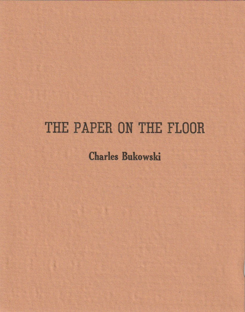 Coffin 1 -- Containing Charles Bukowski’s First Standalone Work